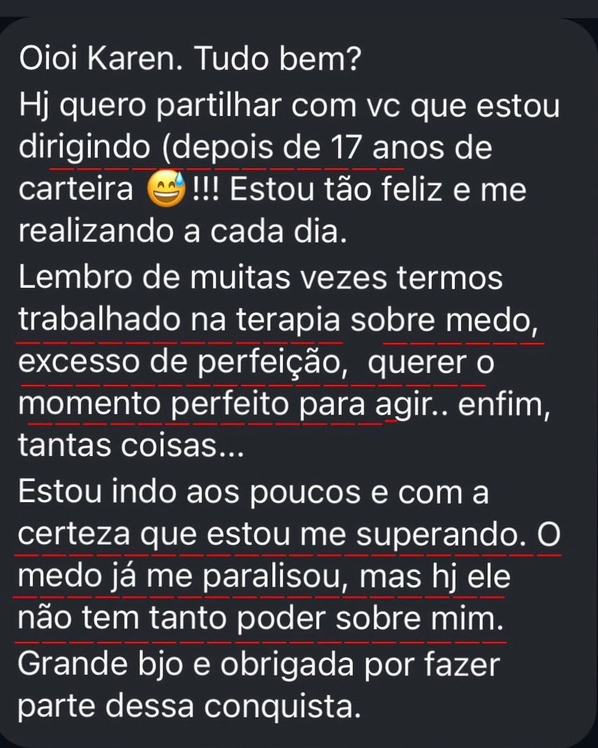 Depoimento de paciente 3