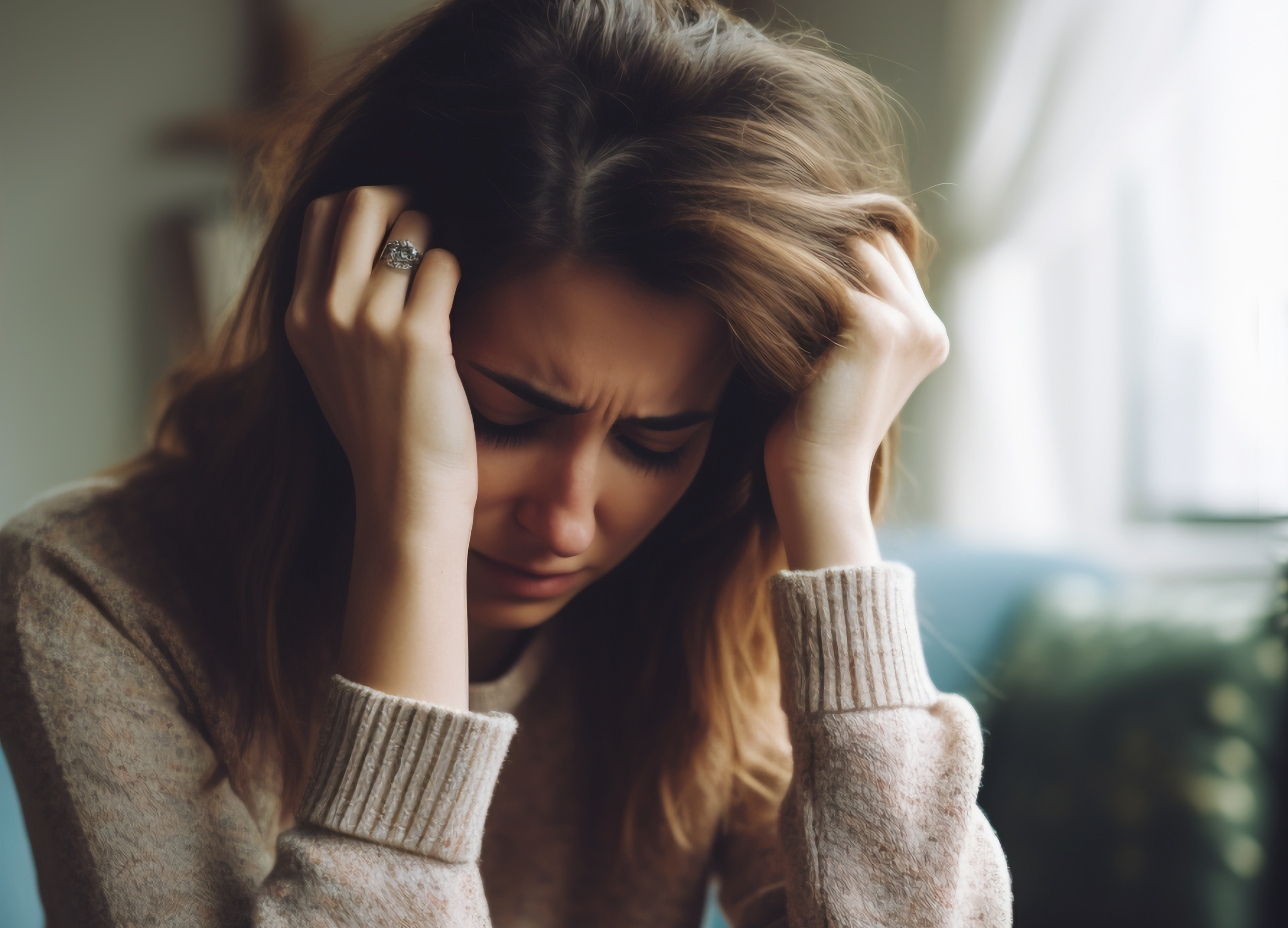 Mulher sobrecarregada